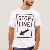 Stop streep weg teken t-shirt (Voorkant)