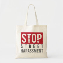 Stop Street Harassment Canvas tas