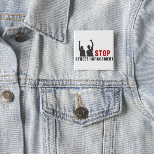 Stop Street Harassment People Button (In situ)