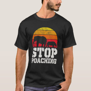 Stop stroperij olifant neushoorn  wilde dieren t-shirt