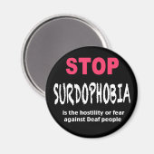 Stop Surdophobia magneet (Voorkant / Achterkant)