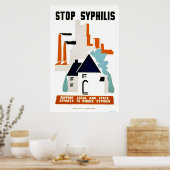 Stop Syphilis 1940 WPA Poster (Keuken)