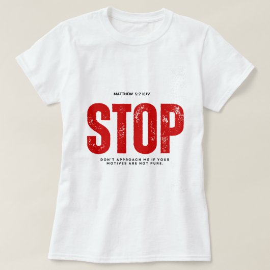 STOP T-SHIRT (Design voorkant)