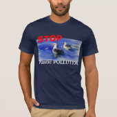 STOP T-shirt met plastische verontreiniging (Voorkant)