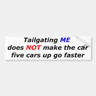 STOP Tailgating Bumpersticker