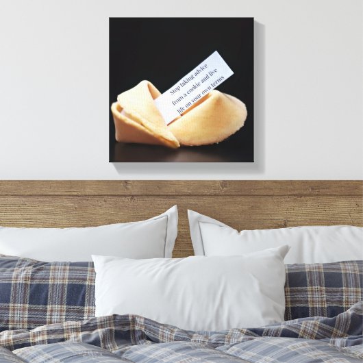 Stop Taking Advice From A Cookie Canvas Afdruk (Insitu (Slaapkamer))