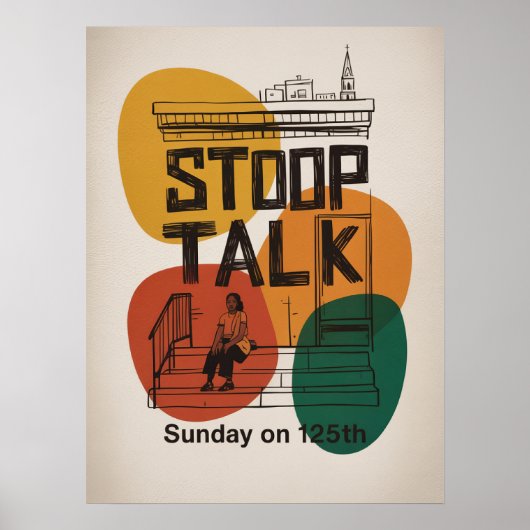 Stop talk op 125th in Harlem Poster (Voorkant)