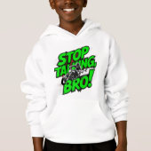 Stop Talking Bro – Bold Attitude T-Shirt (Voorkant)