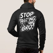 Stop Talking Bro – Bold Attitude T-Shirt Tri-Blend (Achterkant)