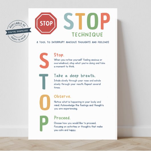 STOP Techniek Mindset Classroom Poster