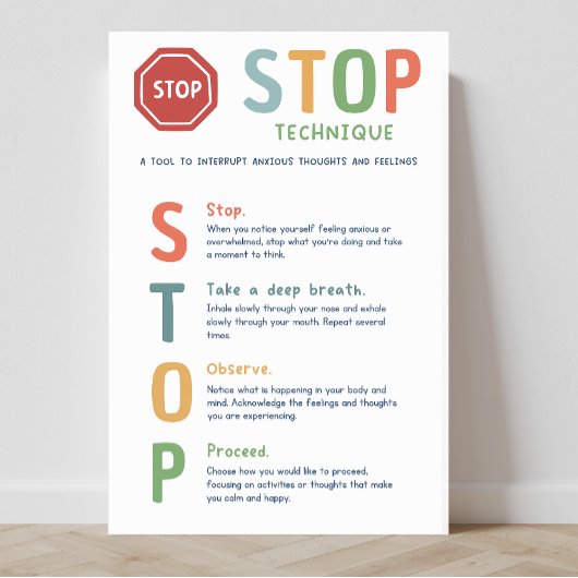 STOP Techniek Mindset Classroom Poster