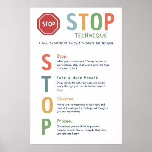 STOP Techniek Mindset Classroom Poster (Voorkant)