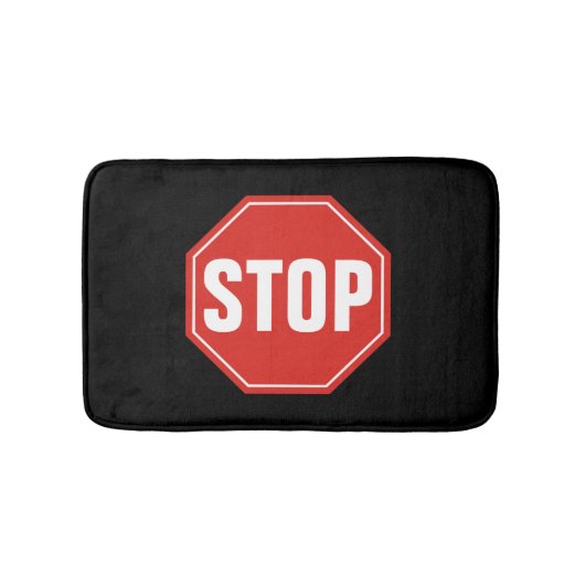 STOP-teken Badmat (Voorkant)
