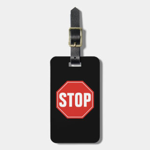 STOP-teken Bagagelabel