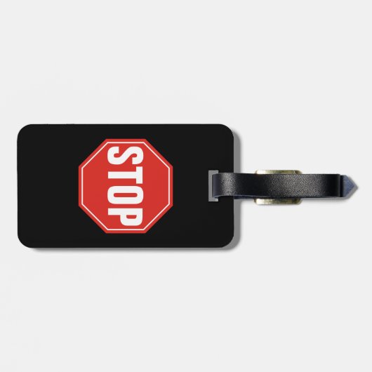 STOP-teken Bagagelabel (Achterkant horizontaal)