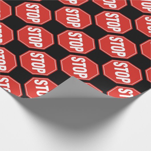 STOP-teken Cadeaupapier (Hoek)