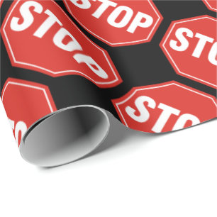 STOP-teken Cadeaupapier