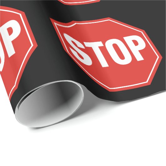 STOP-teken Cadeaupapier (Rol Hoek)