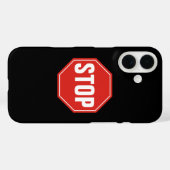 STOP-teken Case-Mate iPhone Case (Achterkant (horizontaal))