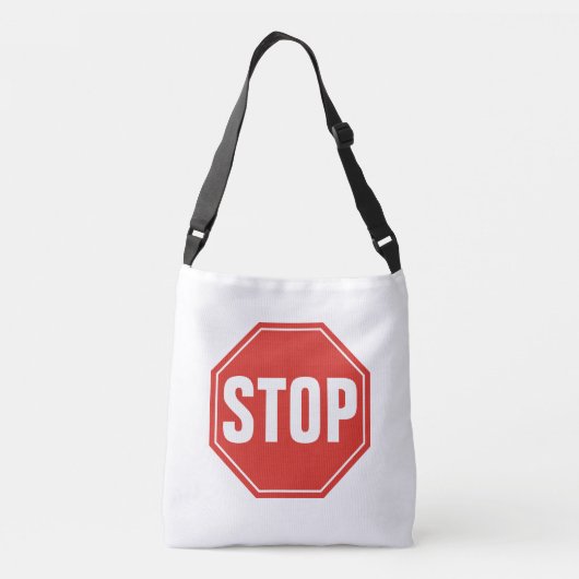 STOP-teken Crossbody Tas (Achterkant)