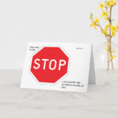 Stop Teken Devotioneel Wenskaart Kaart (Gele Bloem)
