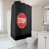 STOP-teken Douchegordijn (In situ)