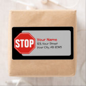 STOP-teken Etiket (Insitu)