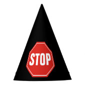 STOP-teken Feesthoedjes (Voorkant)