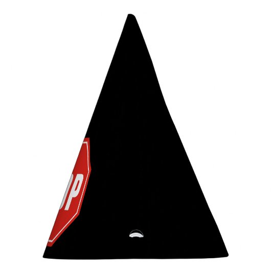 STOP-teken Feesthoedjes (Rechts)