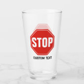 STOP-teken Glas (Voorkant)
