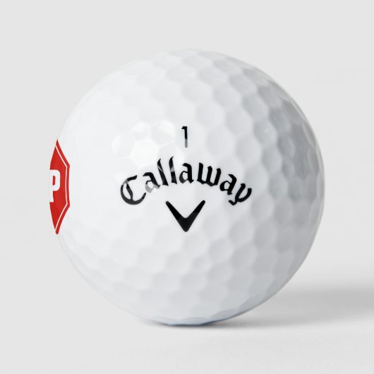 STOP-teken Golfballen (Logo)