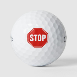 STOP-teken Golfballen