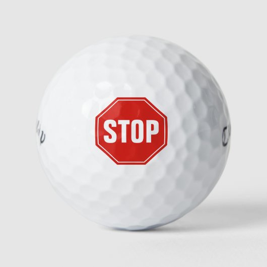 STOP-teken Golfballen (Voorkant)