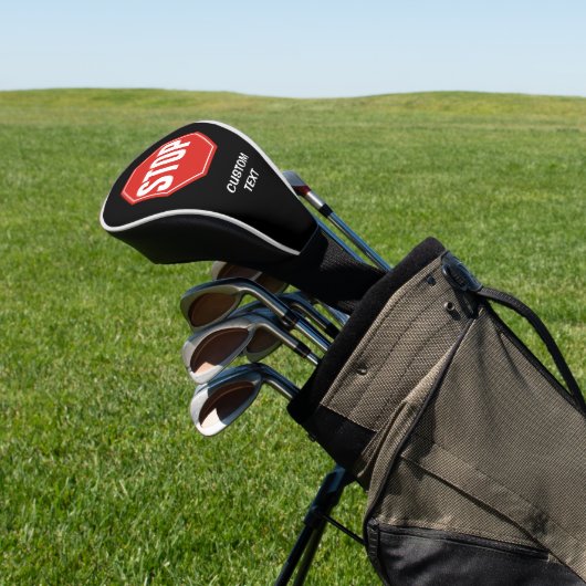 STOP-teken Golfheadcover (Insitu)