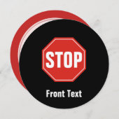 STOP-teken Kaart (Voorkant / Achterkant)