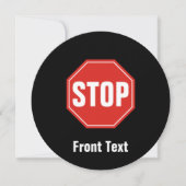 STOP-teken Kaart (Voorkant)