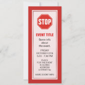 STOP-teken Kaart (Achterkant)