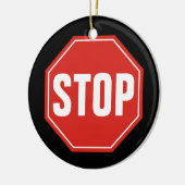 STOP-teken Keramisch Ornament (Links)