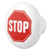 STOP-teken Keramische Knop (Rechts)