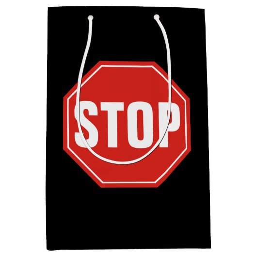 STOP-teken Medium Cadeauzakje (Voorkant)
