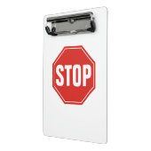 STOP-teken Mini Klembord (Angled2)