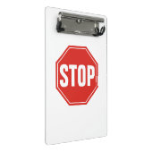 STOP-teken Mini Klembord (Schuin)