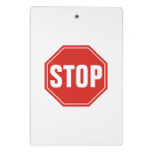 STOP-teken Mini Klembord (Achterkant)