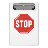 STOP-teken Mini Klembord (Voorkant)