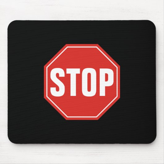 STOP-teken Muismat (Voorkant)
