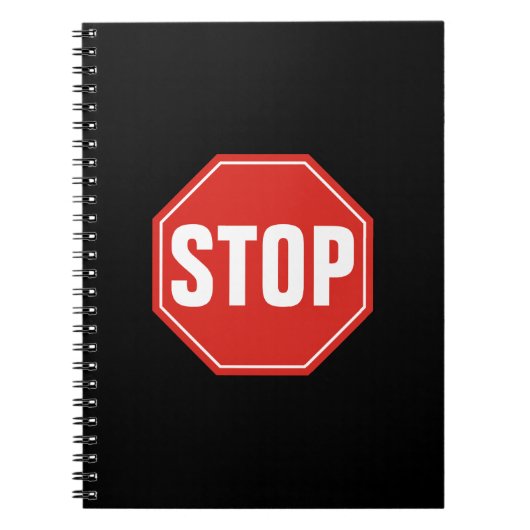 STOP-teken Notitieboek (Voorkant)