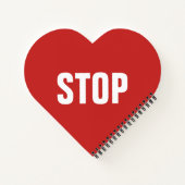 STOP-teken Notitieboek (Achterkant)