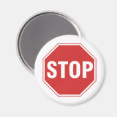 Stop teken ontwerp! Uniek cool design! Magneet (Voorkant / Achterkant)