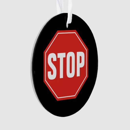 STOP-teken Ornament (voorkant)