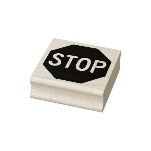 STOP-teken Rubberstempel (Stempel)